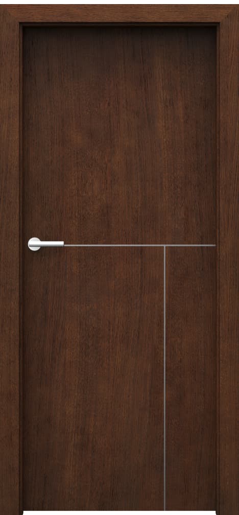 Nature LINE L.1 - Natural Oak Satin Veneer - Mocca