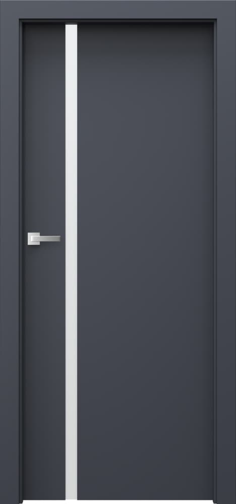 PORTA FOCUS 4.A - Matt lacquered veneer - Graphite Matt