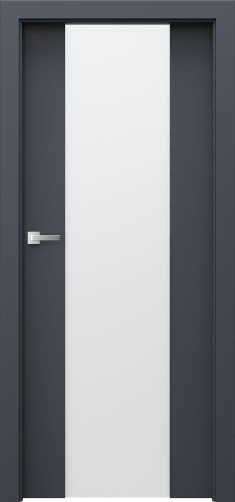 PORTA FOCUS 4.B - Matt lacquered veneer - Graphite Matt