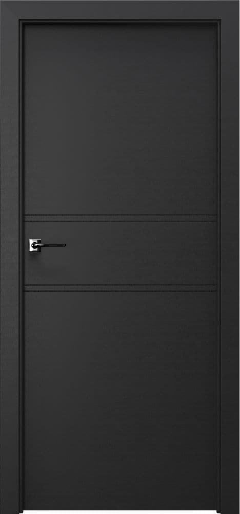 PORTA LINE C.1 - CPL HQ 0,2 veneer - Black