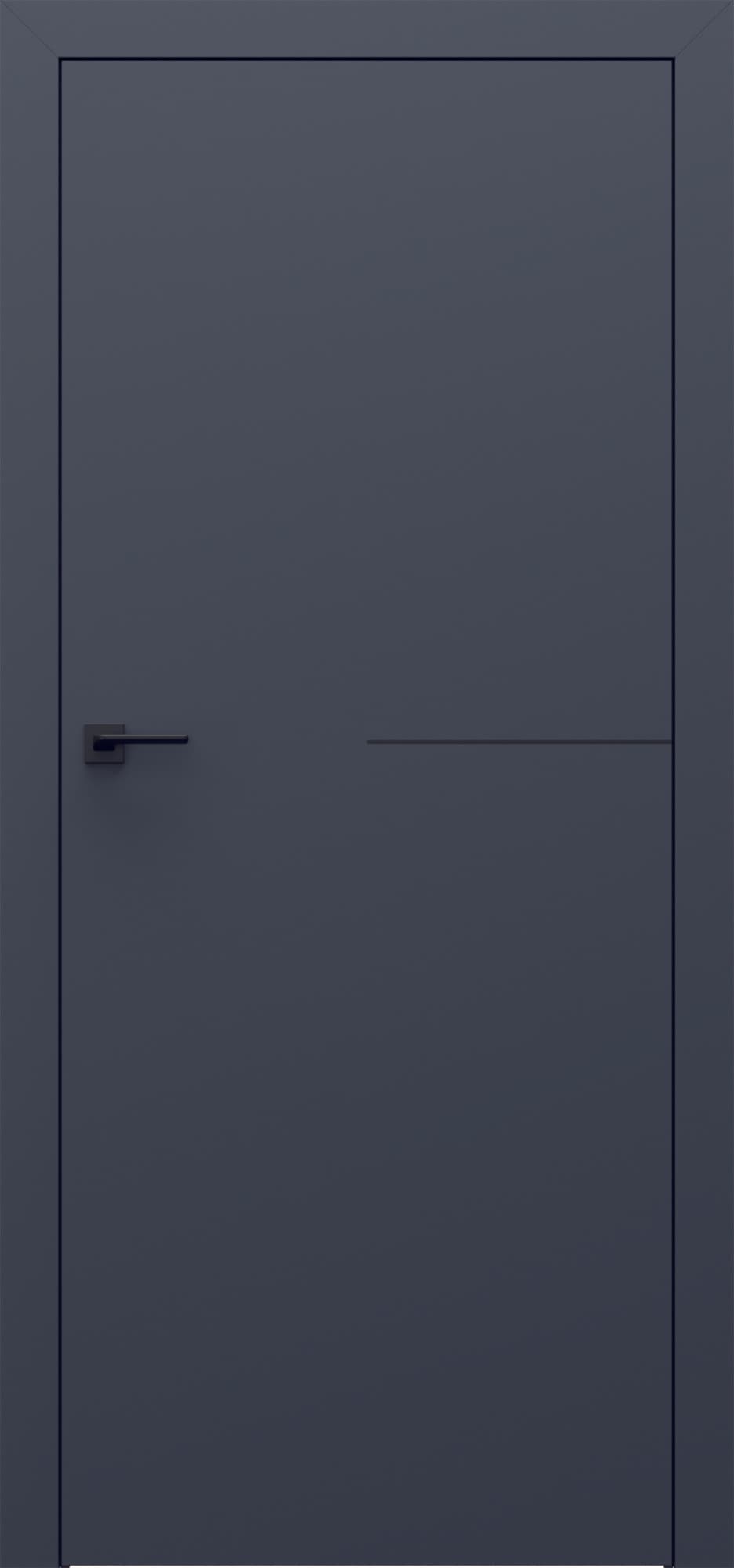 PORTA LINE G.1 - Matt lacquered veneer - Graphite Matt