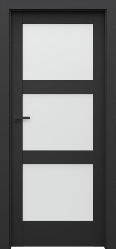 PORTA VERTE HOME BLACK N.3 - SUPER MATT veneer - Black