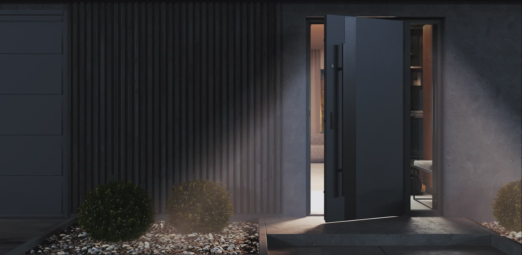 Входна врата PORTA THERMO в модерен дом