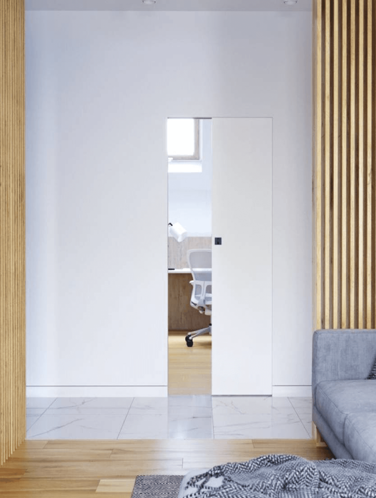 Плъзгаща тапетна врата PORTA HIDE