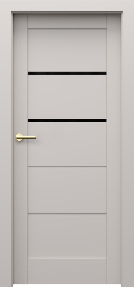 PORTA GRANDE G.2 with black glass - Premium Plus UV paint - Cashmere