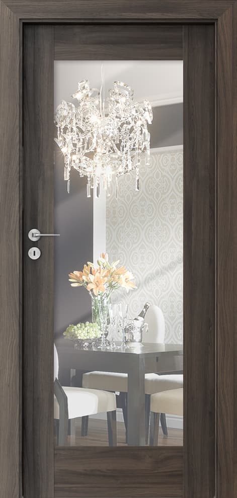 PORTA INSPIRE A.1 with mirror - Portasynchro 3D veneer - Dark Oak
