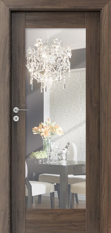 PORTA INSPIRE A.1 with mirror - Portasynchro 3D veneer - Scarlet Oak