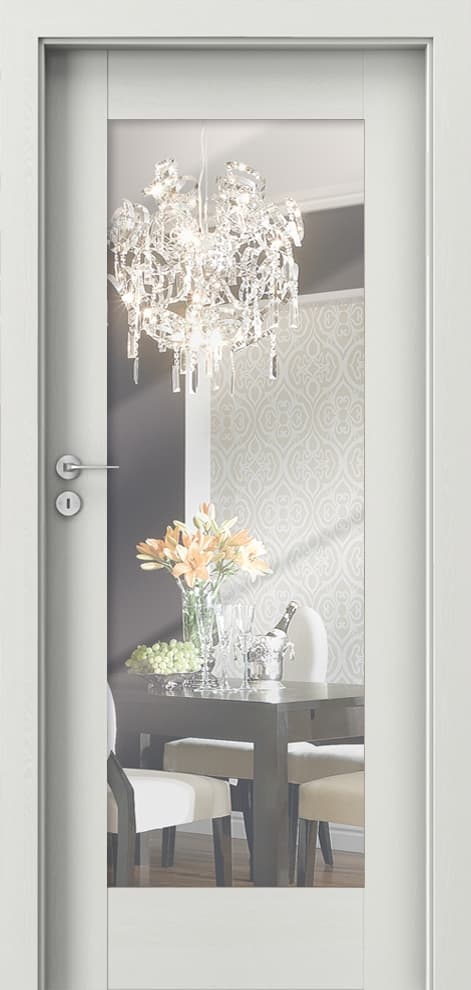 PORTA INSPIRE A.1 with mirror - Portasynchro 3D veneer - Wenge White