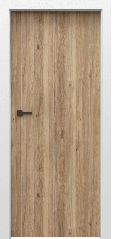 PORTA LOFT 1.1 with white door frame - Portaperfect 3D veneer - Mauvella Oak