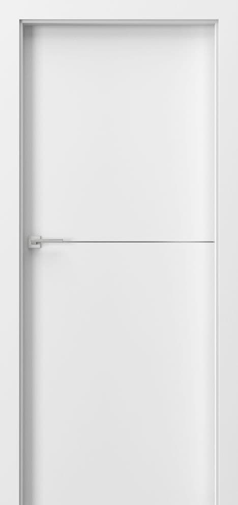 Porta DESIRE 3 silver decorative inlays - Premium Plus UV paint - White