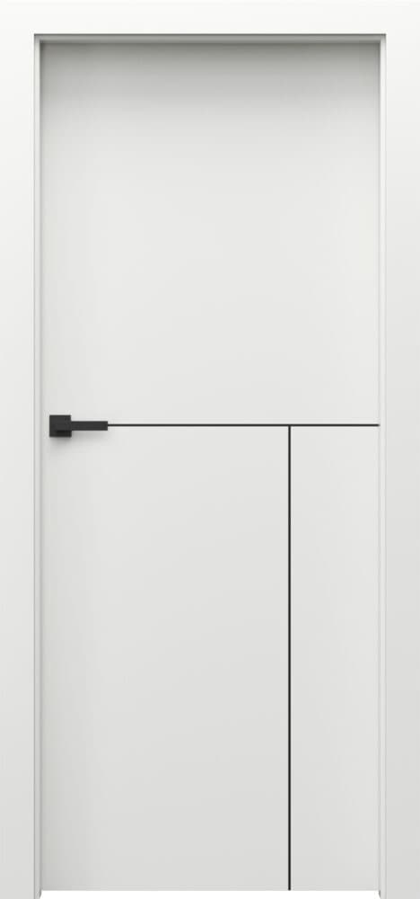 Porta DESIRE 5 black decorative inlays - Premium Plus UV paint - White