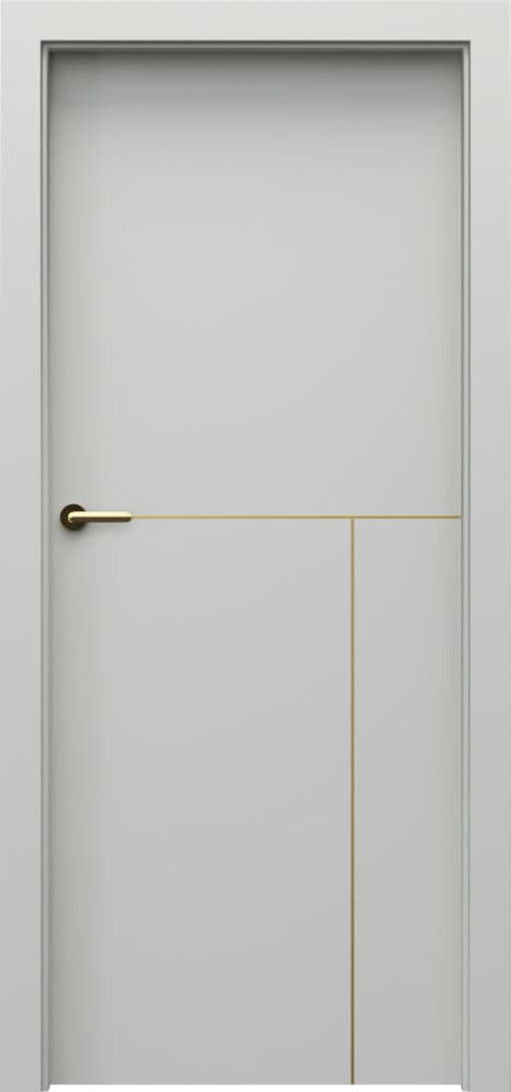 Porta DESIRE 5 gold decorative inlays - Premium Plus UV paint - Gray