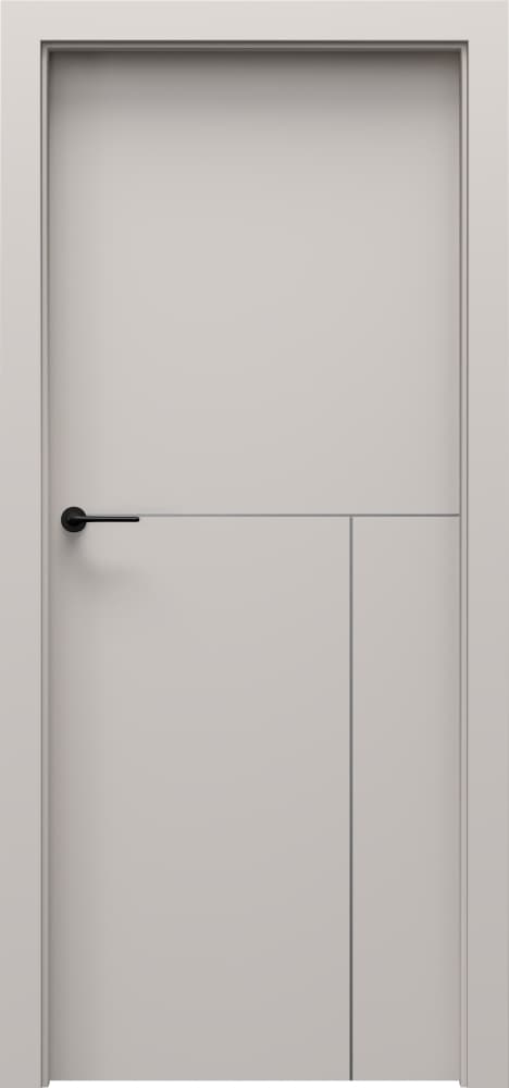 Porta DESIRE 5 silver decorative inlays - Premium Plus UV paint - Cashmere