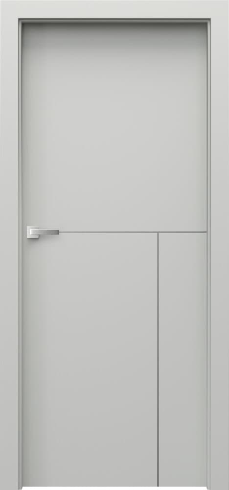 Porta DESIRE 5 silver decorative inlays - Premium Plus UV paint - Gray