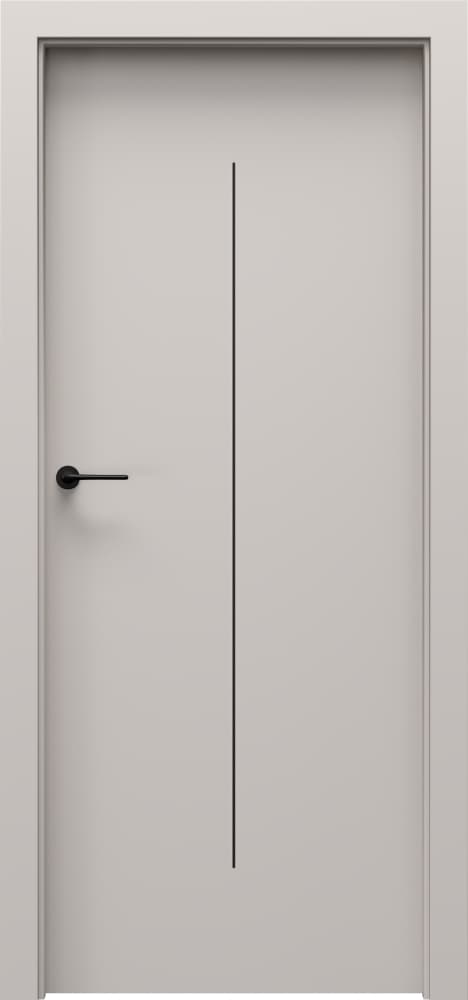 Porta DESIRE 6 black decorative inlays - Premium Plus UV paint - Cashmere