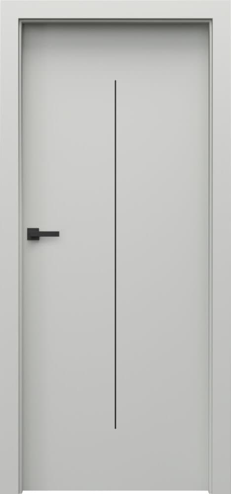 Porta DESIRE 6 black decorative inlays - Premium Plus UV paint - Gray