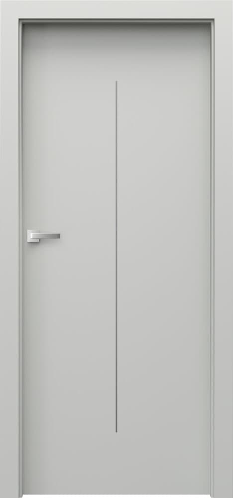 Porta DESIRE 6 silver decorative inlays - Premium Plus UV paint - Gray